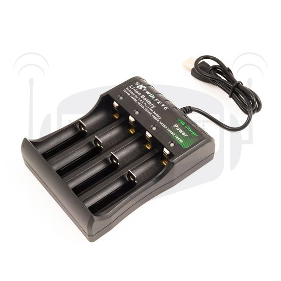 Универсальное зарядное 4 слота АКБ от USB