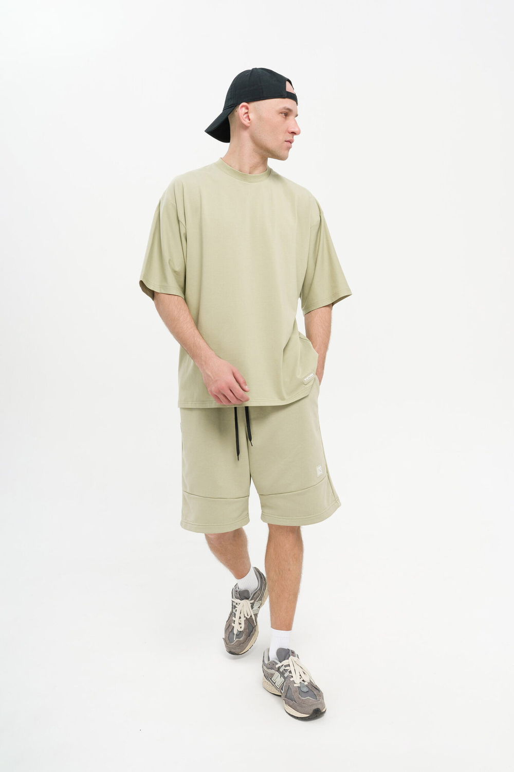 Шорты KUL'TURA Oversize "Basic" Зеленый чай