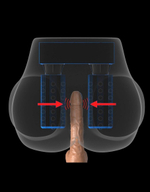 Вагина с вибрацией и вращением Milk Me Silly (Цвет: телесный)