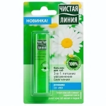 Бальзам для губ ЧИСТАЯ ЛИНИЯ 3-в-1 Питание увлажнение смягчение ромашка 4г