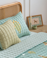 Комплект стеганного покрывала и 3 наволочек Soufiyan Navy Blue Hermodr 130220321 Иран