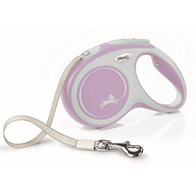 FLEXI Рулетка NEW COMFORT M ремень 5 м до 25 кг, сиреневый