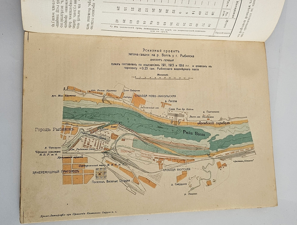 "Затоны и зимовки верхнего плеса реки Волги". 1917г. - раритет