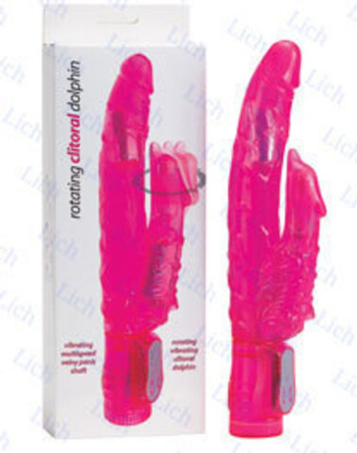 Вибромассажер с вращающимся стимулятором клитора