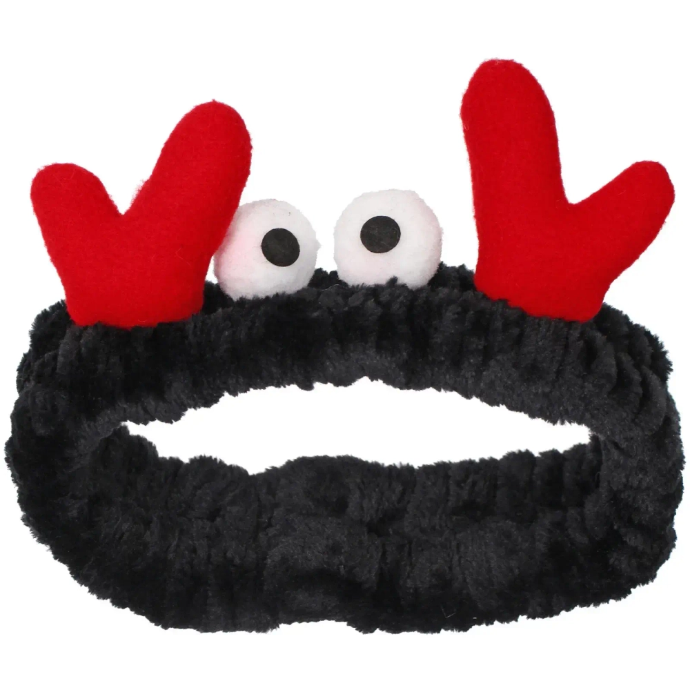 Повязка на голову «New collection Vostok - Крабики», цвет розовый, чёрный, бежевый и красный, 20*6см ( упаковка белый ZIP пакет )