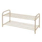 Этажерка для обуви 2 полки 790*330*360 бежевый металлик ЭТК2/БЖ