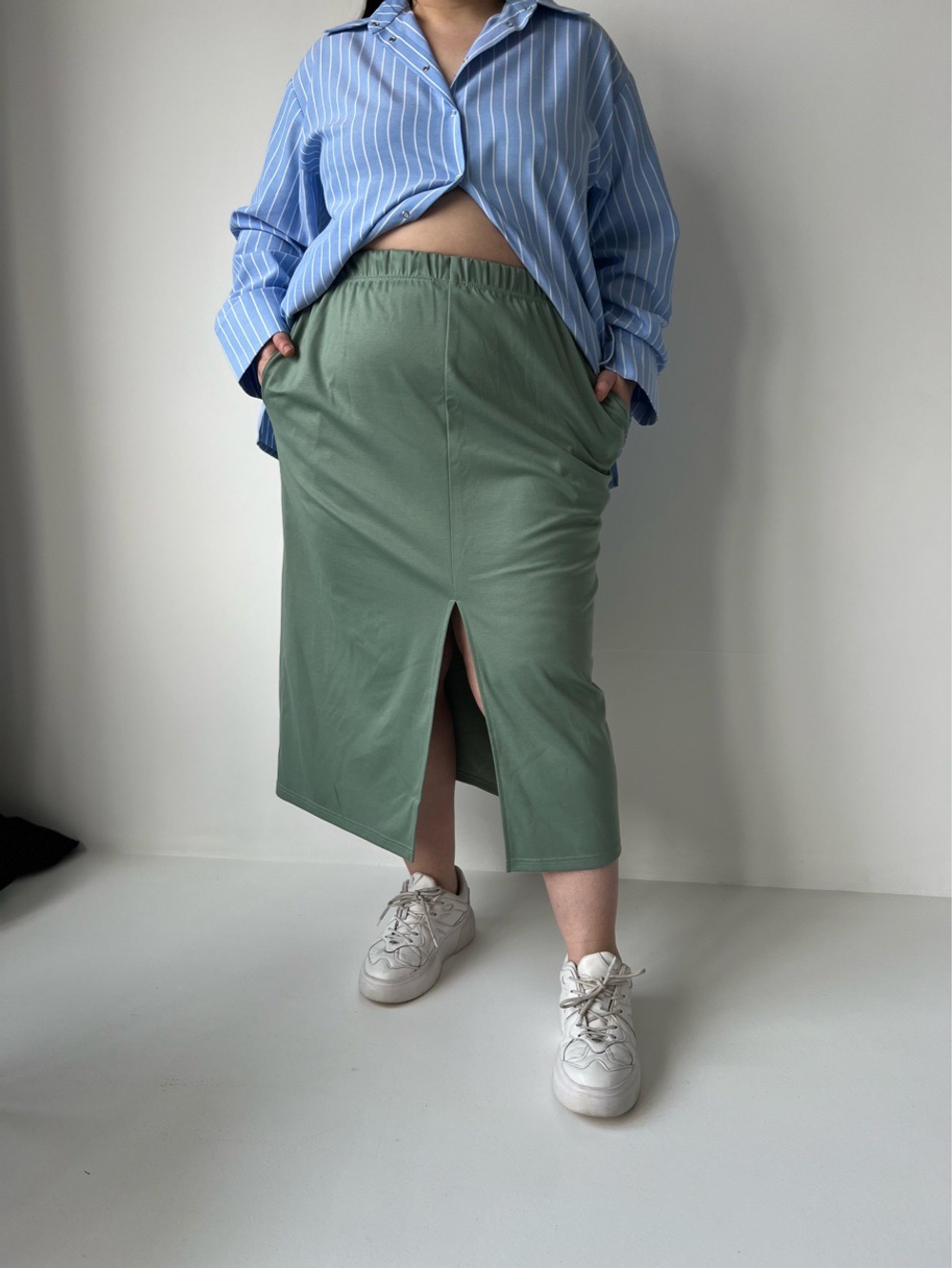 Юбка ДНК фисташка