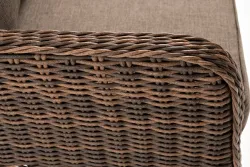 "Прованс" диван из искусственного ротанга трехместный, цвет коричневый