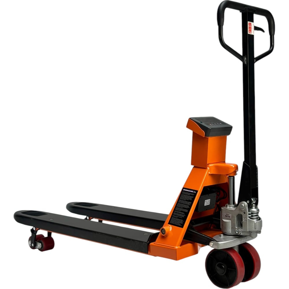 Гидравлическая тележка Gigant с весами, 3000кг, 1150x550мм, полиуретановые колеса JHPT3000-1150-W