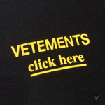 Худи Vetements "Click here"