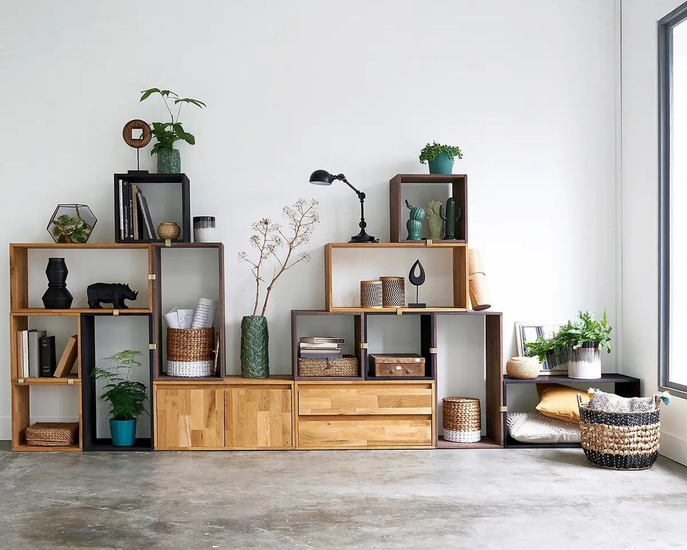 Полка 2 куба дубовая