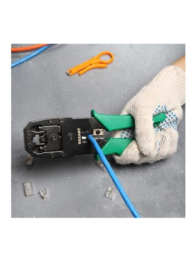 Инструмент для обжима джек. тел. 8Р-8С 6Р-6С 4Р-4С Rexant 12-3441