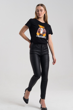 Брюки экокожа