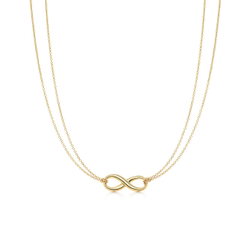 Подвеска из жёлтого золота 18к, Tiffany 💠 Infinity - Limited edition. В наличии