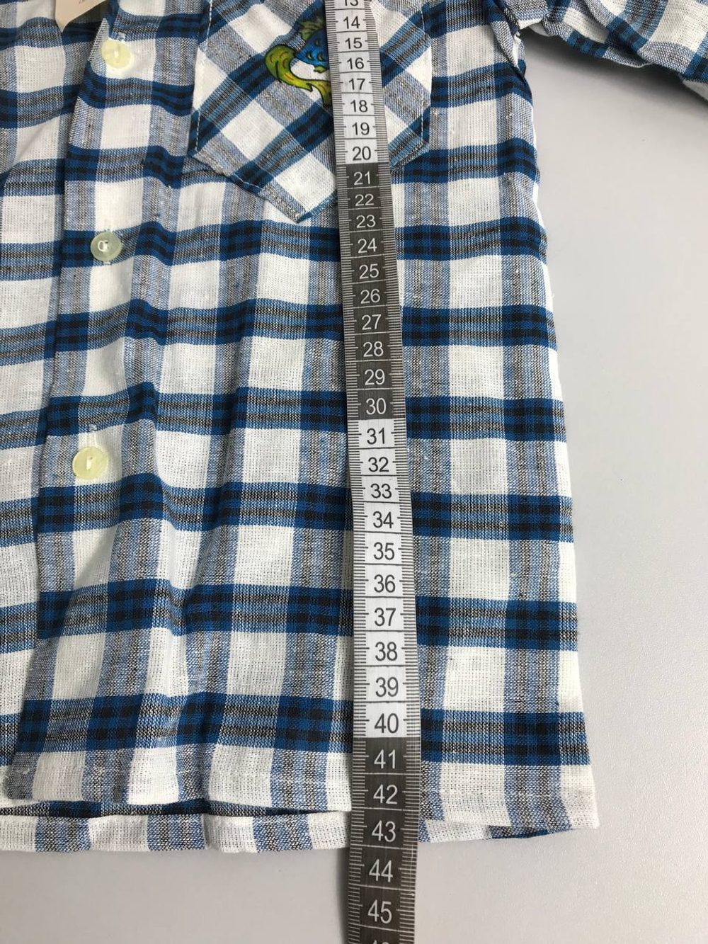 Рубашка в клетку на 7-8 лет, новая