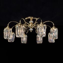 Citilux Синди CL330182 Люстра хрустальная Золото