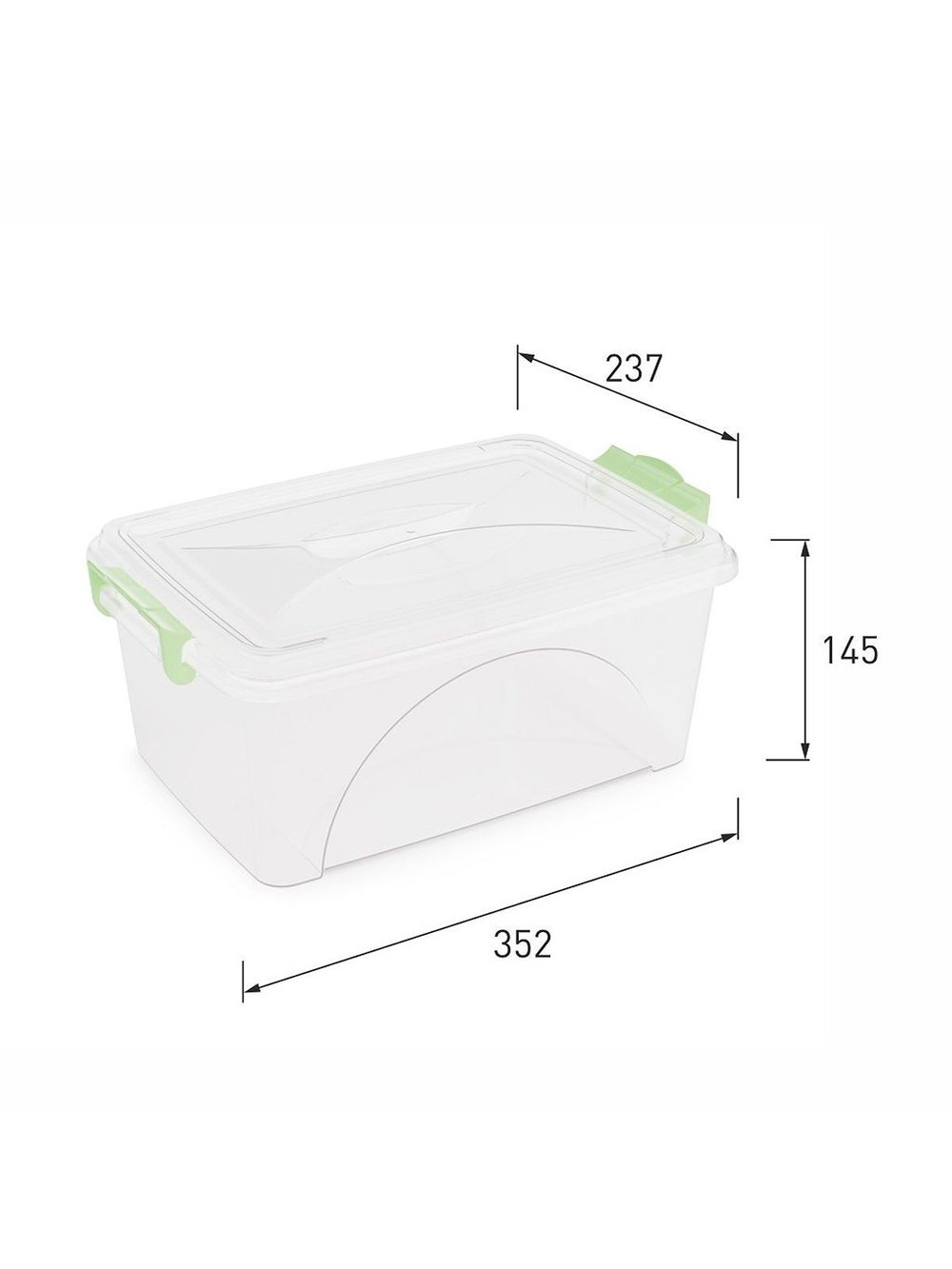 Контейнер для хранения с защелками 7.5 л (428)