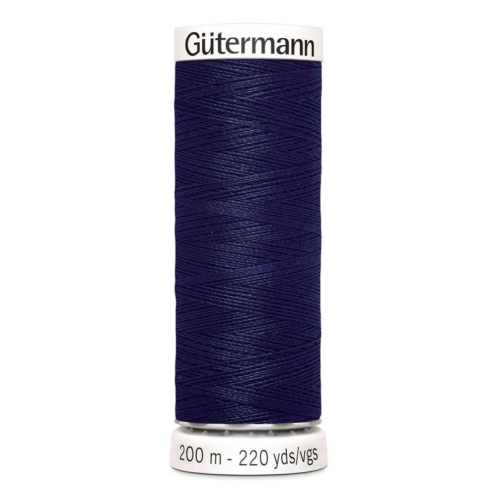 01 Нить Sew-All 100/200 м для всех материалов, 100% полиэстер Gutermann 748277 (310 темно-чернильный)