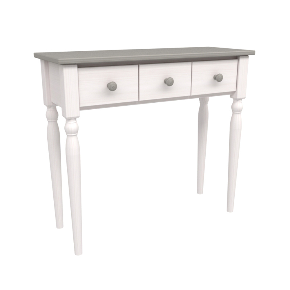 Стол туалетный Консолеа белый воск/антрацит