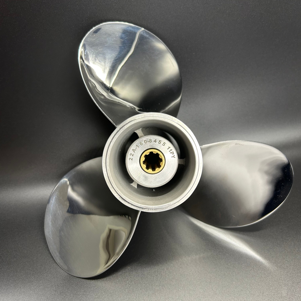 Гребной винт Yamaha 9.9-15, F9.9-F20 Sema (3x9-1/4x11) (Сталь) (Polastorm)