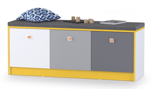 Альфа Тумба 13.230 Солнечный свет/Темно-серый/Белый премиум/Стальной серый MOBI