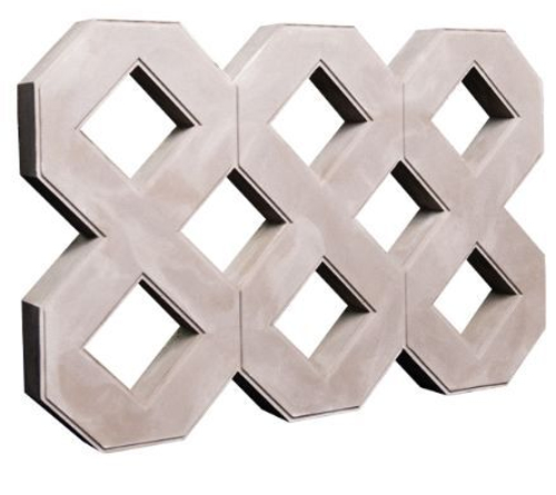 Полимерно-композитная экопарковка (газонная решётка), серая