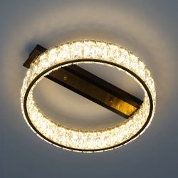 Citilux PALANT CL325142 LED Люстра хрустальная Чёрный+Бронза