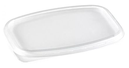 Крышки для контейнеров 350-1000мл 138х102мм ПП прозрачные (100/1000шт)