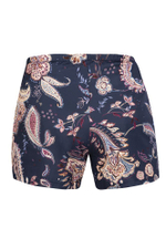 Пижамный комплект Daisy: топ и принтованные шорты (Размер: L) (Цвет: сливовый)