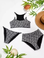 купальник раздельный 3 в 1с топом и комплект плавок из 2 шт