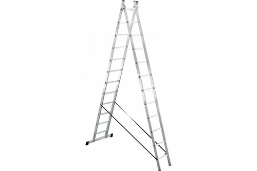 Алюминиевая 2-секционная лестница UFUK 2х12 ступеней 411212