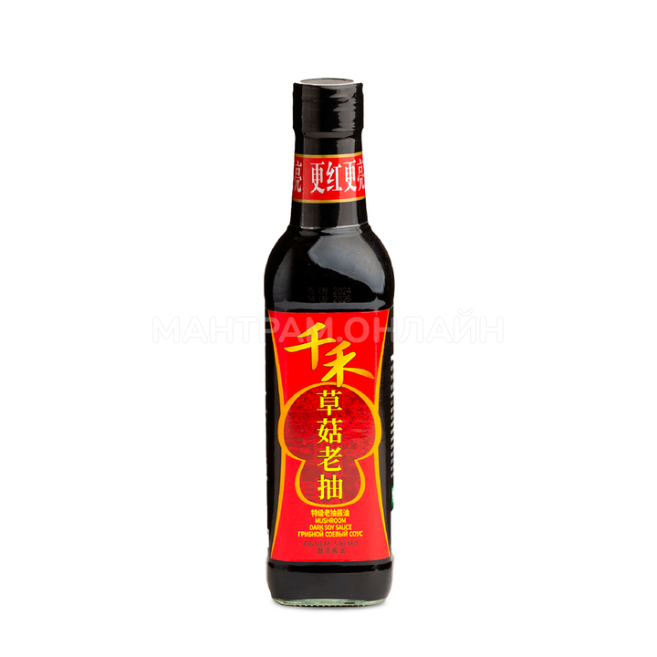Соус соевый грибной Qianhe Mushroom Dark Soy Sauce 500 мл