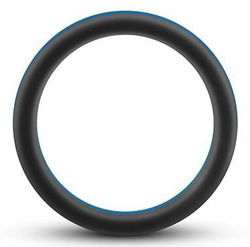 Черно-синее эрекционное кольцо Silicone Go Pro Cock Ring