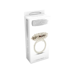 Прозрачное эрекционное виброкольцо VIBRATING COCK RING ERECTION MASTER (Цвет: прозрачный)