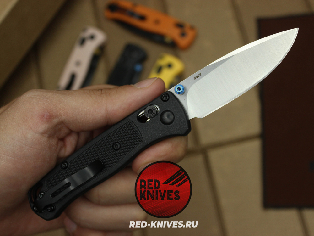 Нож Benchmade 533 Bugout Mini - черный нейлон, клинок сатин RK/Н20