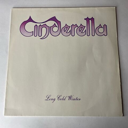 Винтажная виниловая пластинка LP Cinderella Long Cold Winter (Нидерланды 1988)
