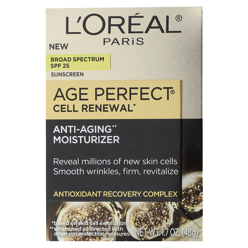 L'Oréal, Age Perfect Cell Renewal, увлажняющее средство против старения, SPF 25, 48 г (1,7 унции)