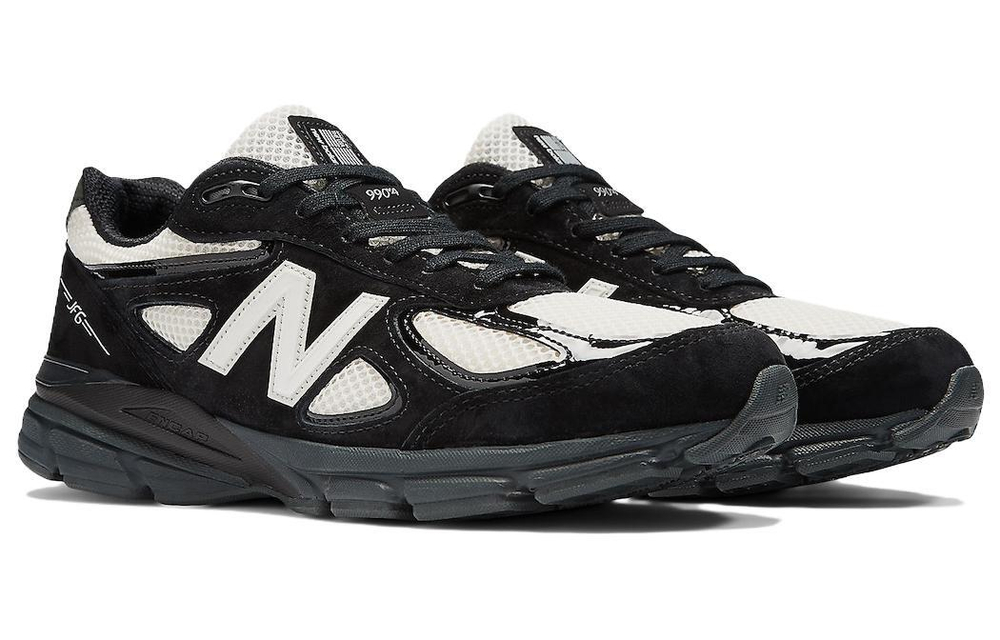 Joe Freshgoods x New Balance NB 990 V4 retro mesh leather non-slip breathable low-cut casual running shoes for men and women the same style black