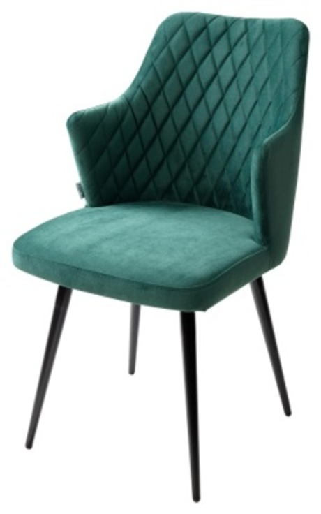 Стул М-City DISAUR Герман (Herman) Зеленый 19, Велюр, Черный каркас