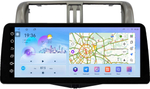 Магнитола для Toyota Land Cruiser Prado 150 2009-2013 (взамен 7" навигации) - FarCar монитор 12.3" 2K QLED на Android 14, TS10, CarPlay, 4G SIM-слот