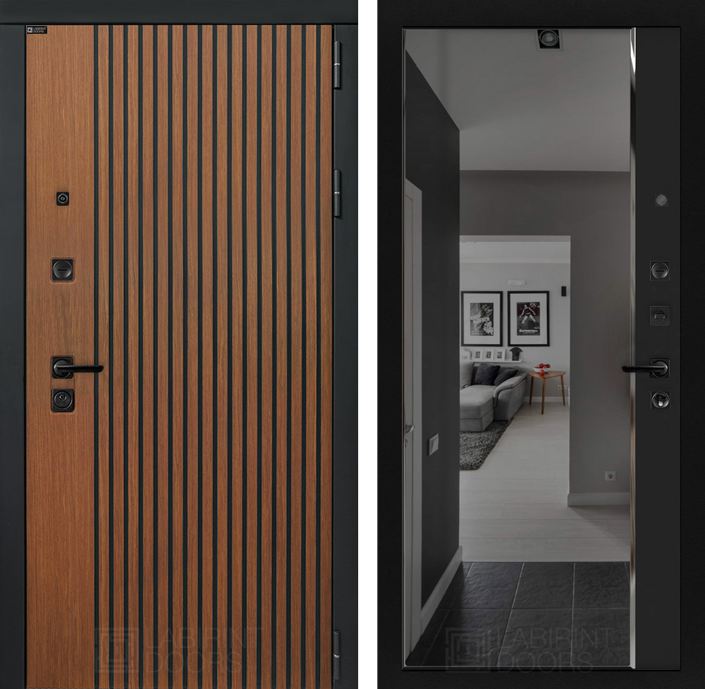 Шторм зеркало Панорама чёрный кварц