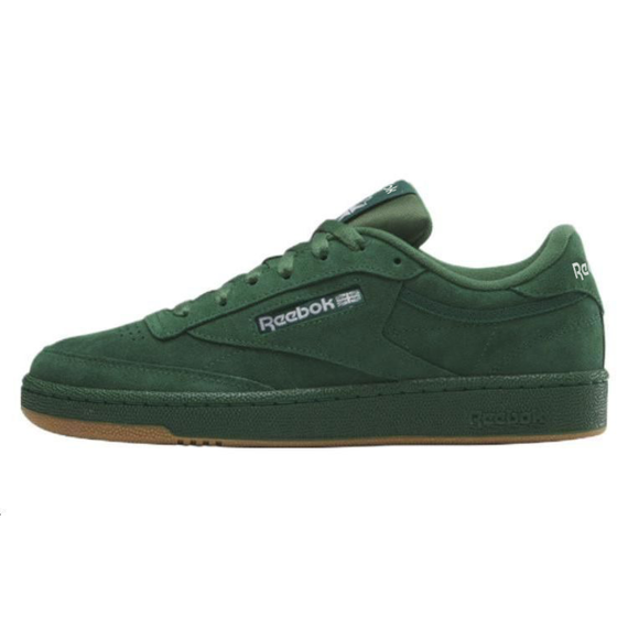 Reebok CLUB C 85-дюймовой Кроссовкой для скейтборда Низки Зеленые Уники