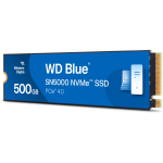 Твердотельный накопитель SSD 500Gb Western Digital Blue, NVMe, M.2 2280, PCI-E 4x4, (R5000/W4000 MB/s), TBW300