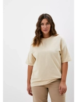 Футболка бежевая больших размеров