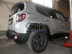 Фаркоп оцинкованный Galia J011C для Jeep Renegade 2014-, FIAT 500X 2014-(паспорт и сертификат в комплекте)(без электрики)