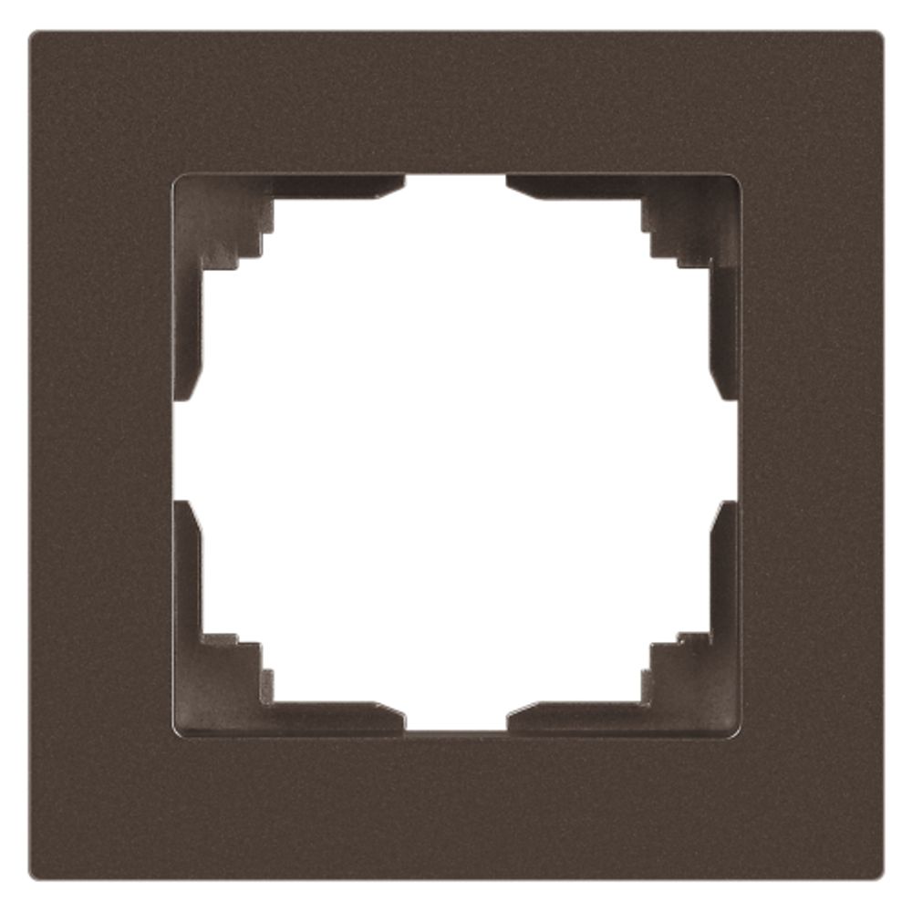Рамка для розеток и выключателей Intro Accent 6-501-08 на 1 пост, СУ, бронза