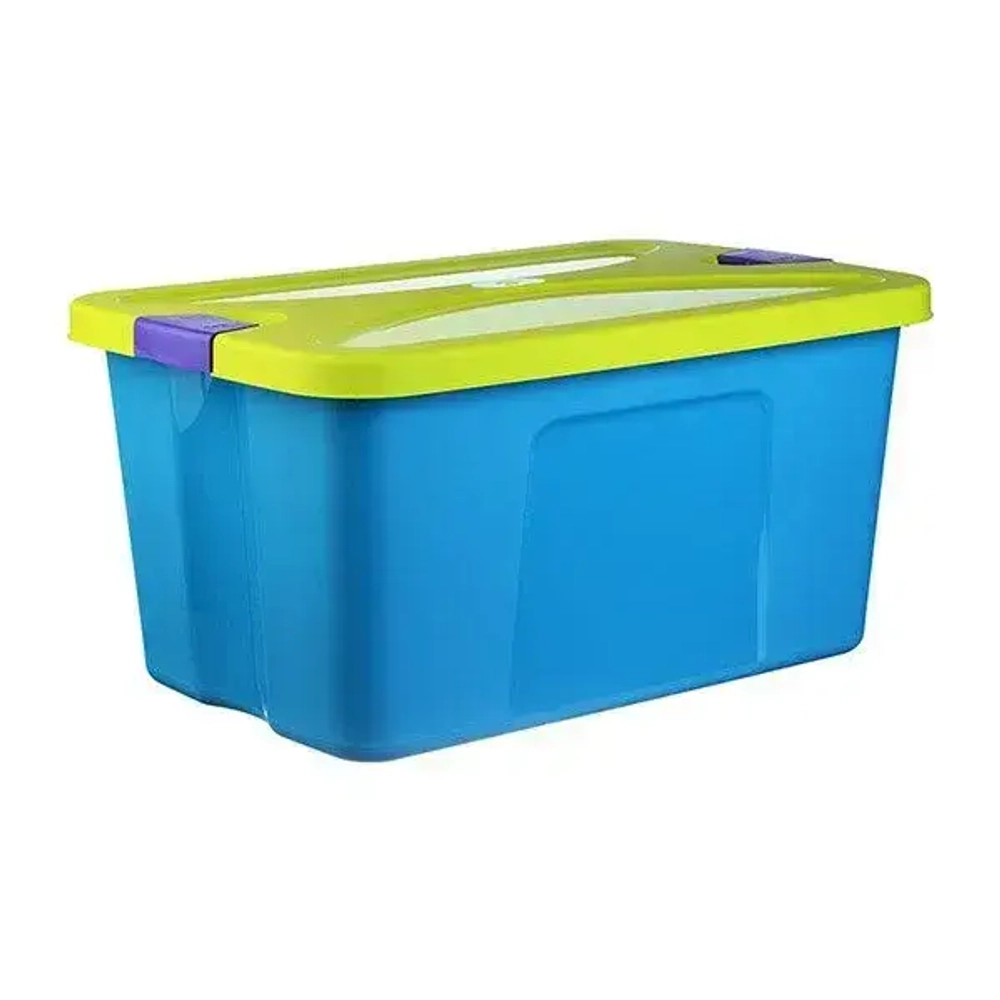 Ящик для игрушек СЕКРЕТ Бирюзовый 0,295,39х0,59м (комплект 6 шт)