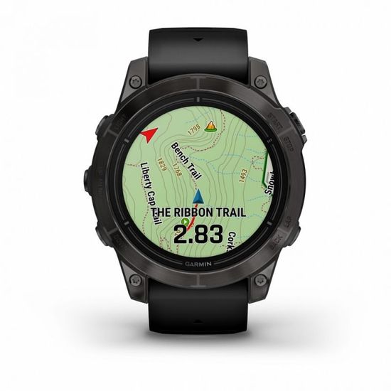 Умные часы Garmin EPIX PRO (Gen 2) Standard Edition 47 мм, серый, черный ремешок