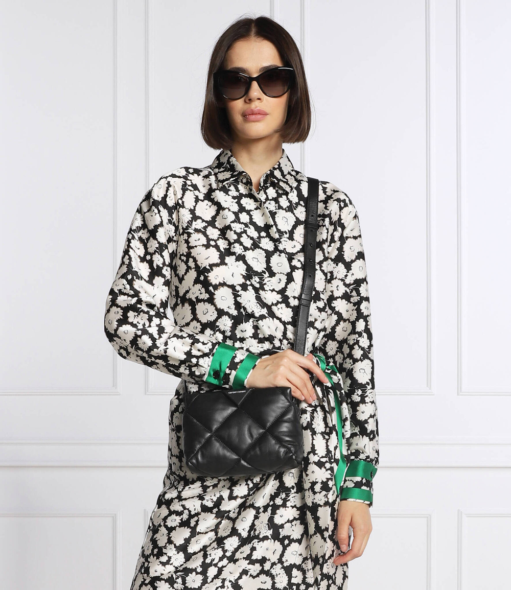 кожаная сумка-мессенджер Emporio Armani - черный(Y3B190 Y336X)