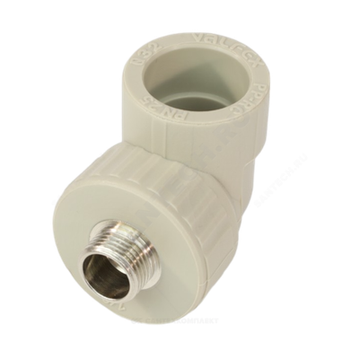 Угольник PP-R комбинированный серый Дн 32х1" НР VALFEX 10126032Г